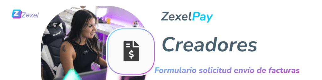 Formulario Zexel Pay para el envío de facturas.